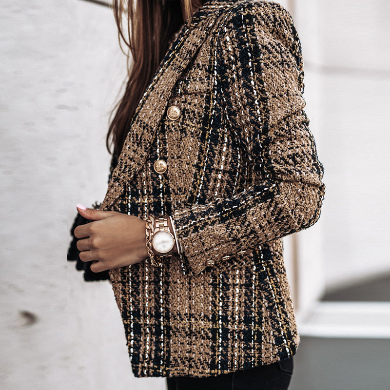 ABBEY | Stylish Checked Blazer 6