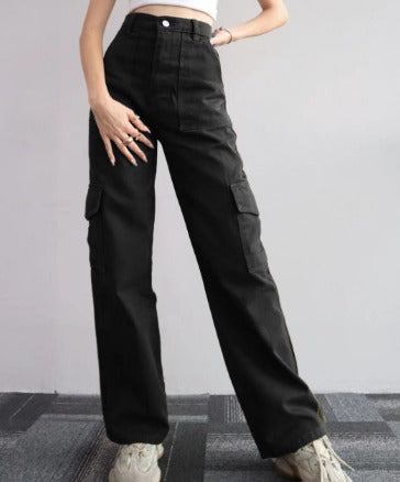 AYLA | Cargo Jeans with Pockets Women 8