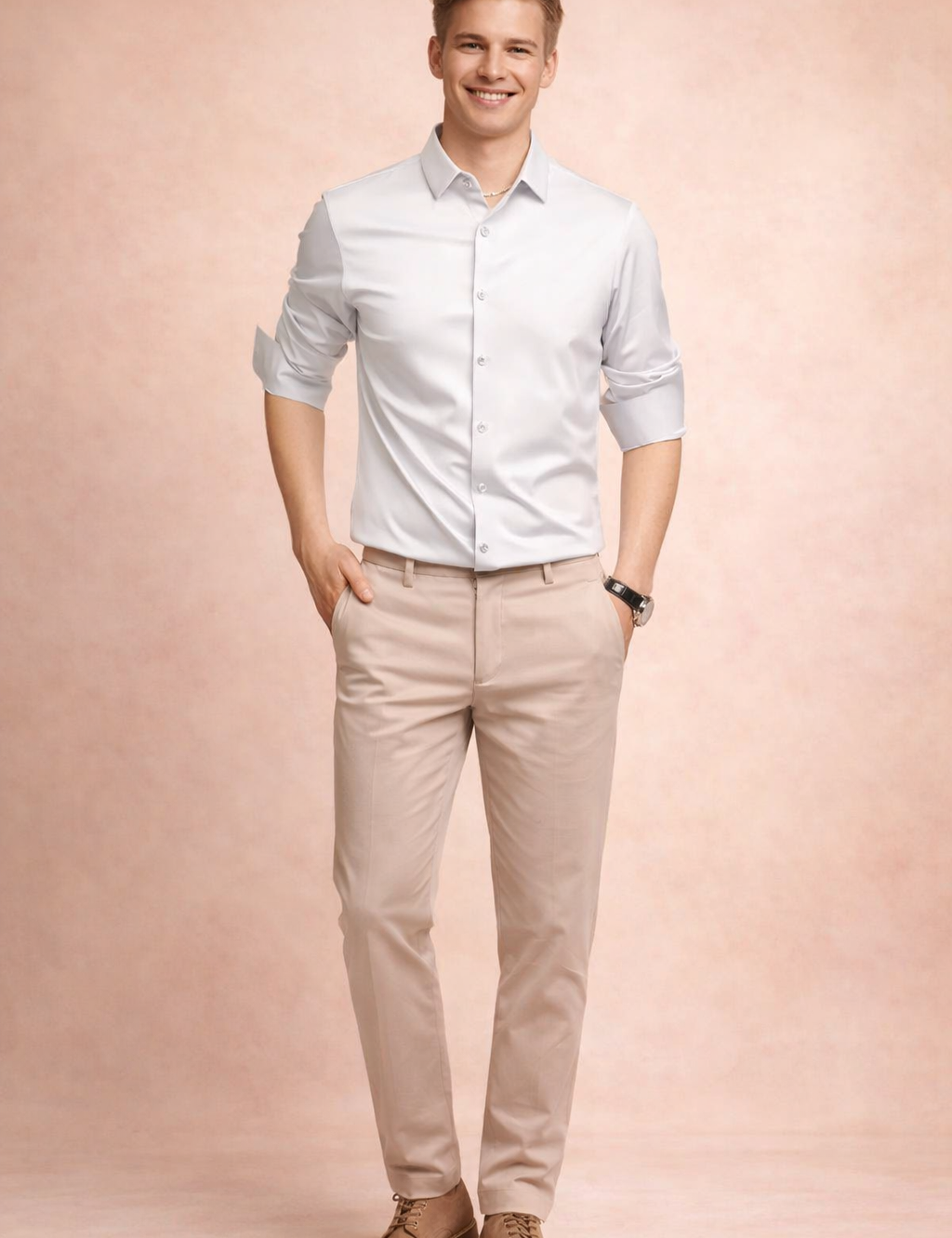 Aleksander | Elegant men's button-down shirt 1
