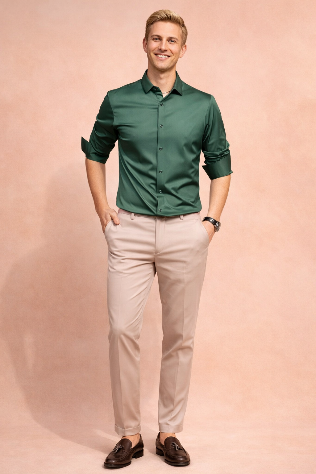 Aleksander | Elegant men's button-down shirt 4