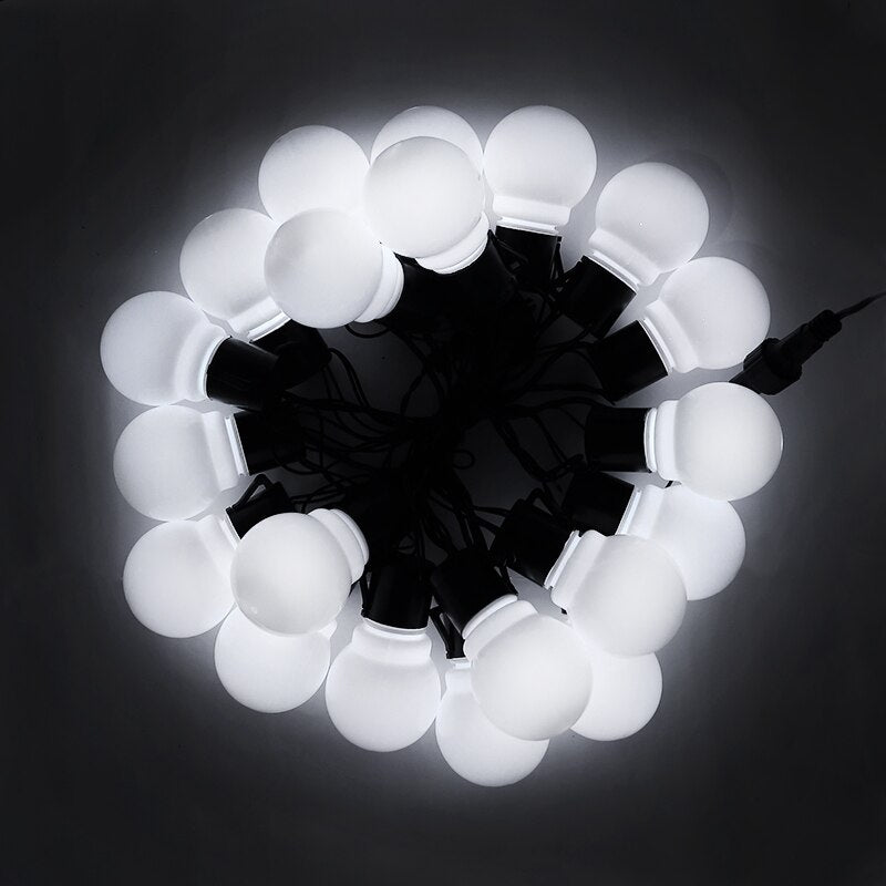 Colorful bulb-shaped LED string lights 0