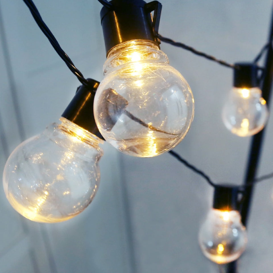 Colorful bulb-shaped LED string lights 1