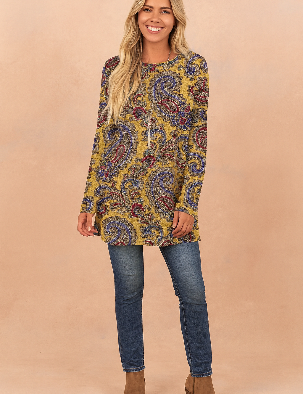 Eliza | Paisley Print Sweater 1