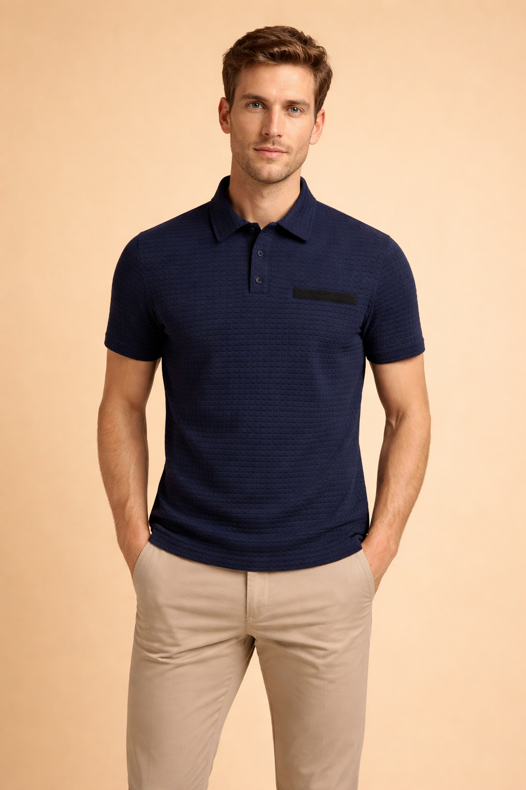 Kamil | Modern, structured short-sleeved polo shirt 11