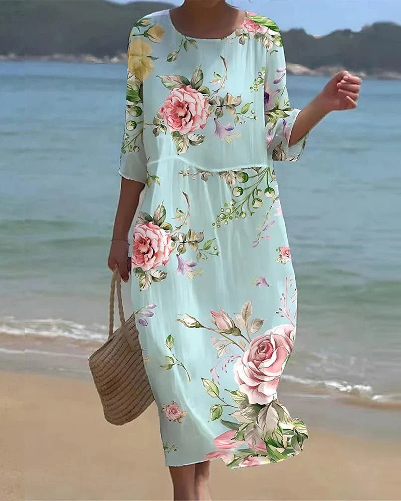 Aqua Floral