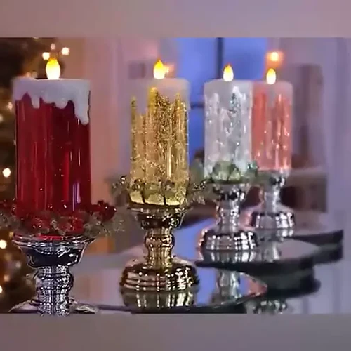 LED Christmas lights rechargeable with glitter 1