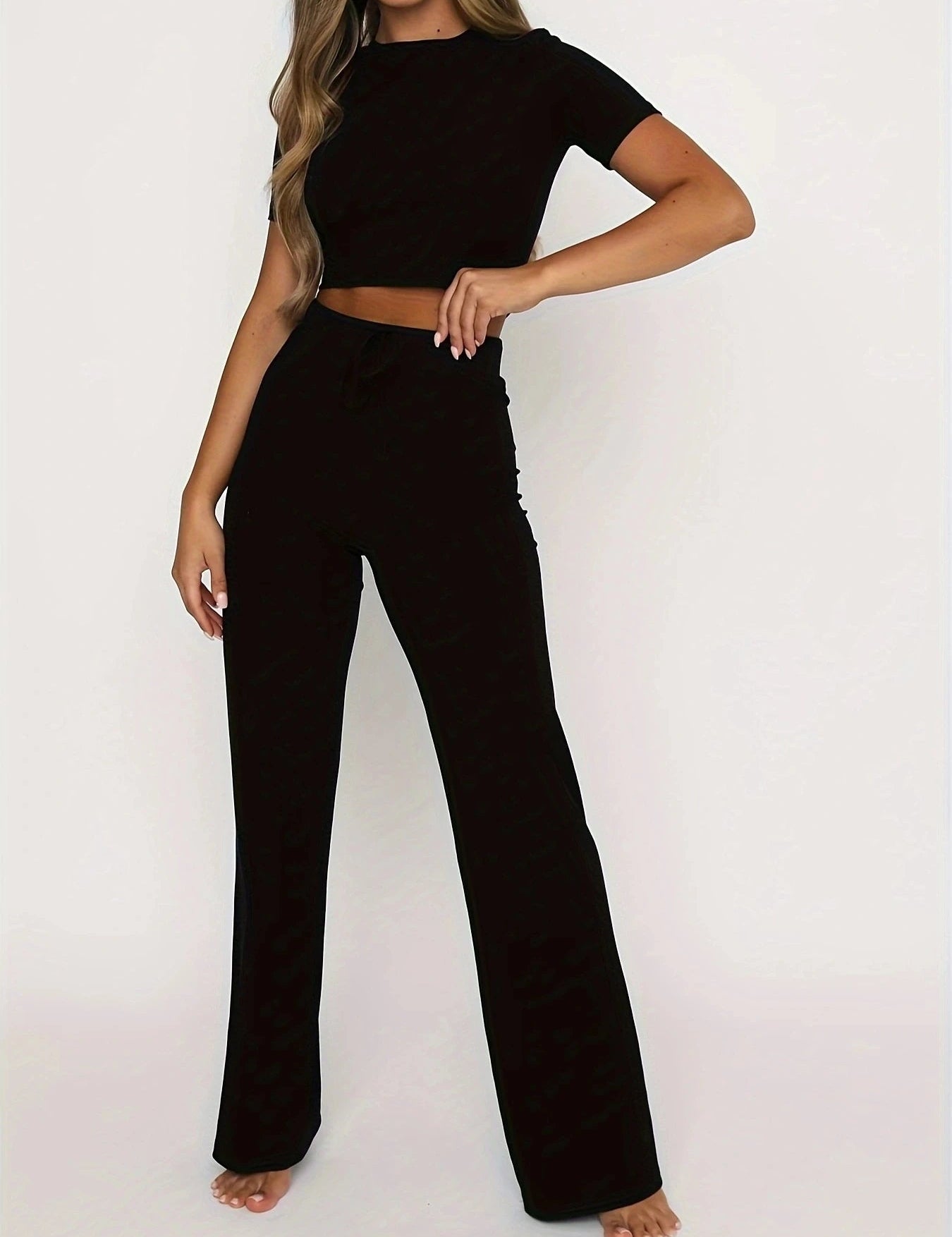 LYNETTE | Two pieced Casual Yoga Gym Set Women 1