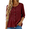 Liesl | Embroidered Button Down Blouse with Round Neck 10