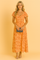 Lilia | Elegant Floral Midi Dress 0