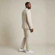 Linen Set | Blazer & Wide-Leg Trousers Two-Piece 8