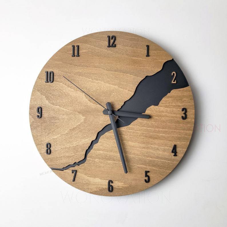 Luxurious wooden wall clock – Nuvoro 0