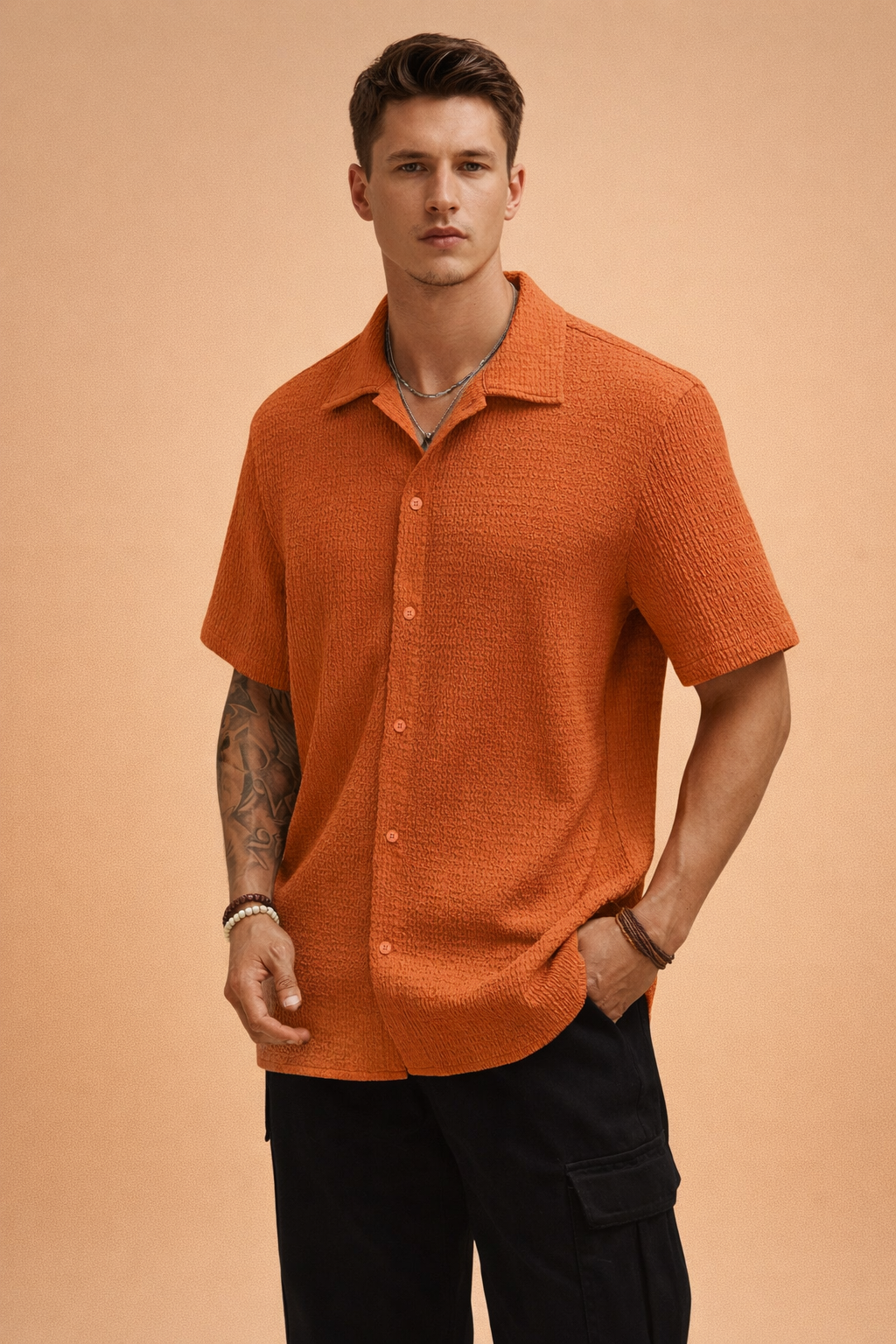 Mateusz | Elegant Short Sleeve Shirt 0