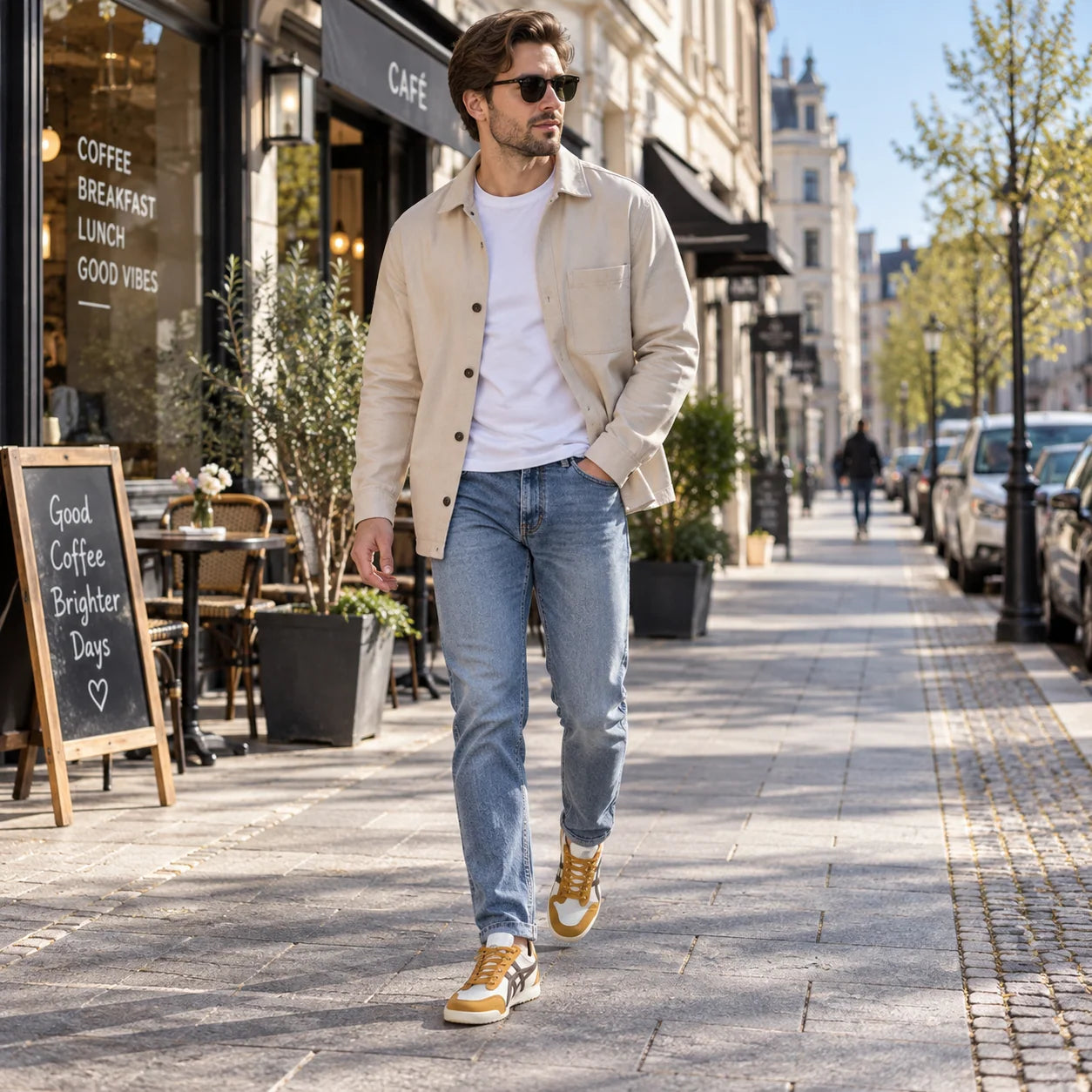 Men's Retro Sneakers | Low-Top Suede-Accent Runners 2