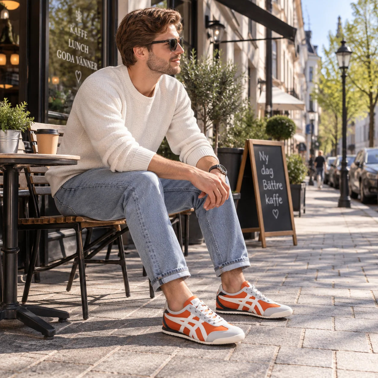 Men's Retro Sneakers | Low-Top Suede-Accent Runners 3