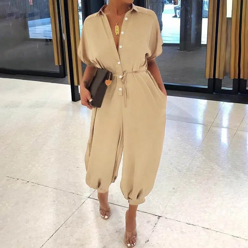OLIVIA | Overall V-Neck Jumpsuit 8
