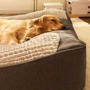 Orthopedic dog cushion bed – Large, thick dog bed with neck support and removable, washable cover 4