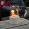 Portable glass tabletop fireplace 1