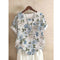 Solvei | Printed Blouse with Rolled Cuffs 11