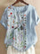 Solvei | Printed Blouse with Rolled Cuffs 12