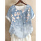 Solvei | Printed Blouse with Rolled Cuffs 3