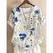 Solvei | Printed Blouse with Rolled Cuffs 8