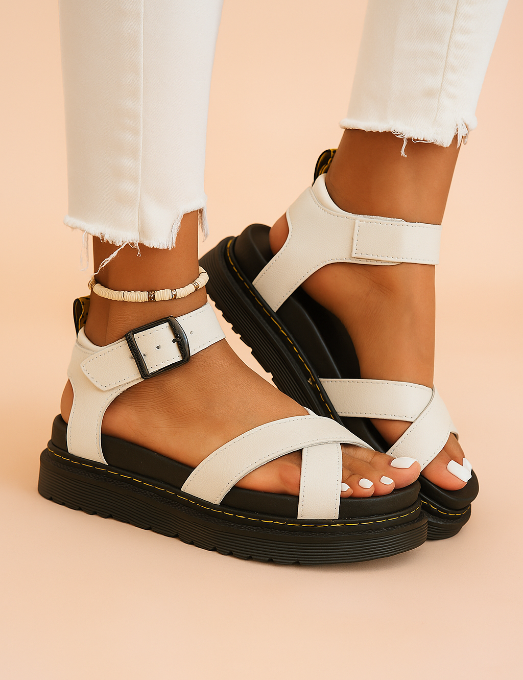 Teresa | Sporty strappy platform sandals 0
