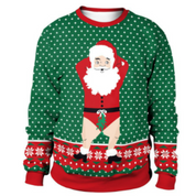 Unisex Cozy Oversized Christmas Sweater Warm Knit Fabric 1