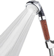 Water-saving high-pressure shower head with filter – AquaGlow 1