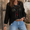 Women's Bohemian Crochet V-Neck Top 4