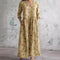 Women's Boho Floral Print V-Neck Maxi Dress 4