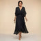 Women's Chiffon Midi Dress with V-Neck and Tie Waist 1