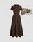 Women's Fitted Waffle-Knit Maxi Dress 0
