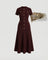 Women's Fitted Waffle-Knit Maxi Dress 2