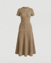 Women's Fitted Waffle-Knit Maxi Dress 3