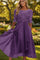 Women's High-Waist Flared Midi Dress 0