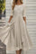Women's High-Waist Flared Midi Dress 3