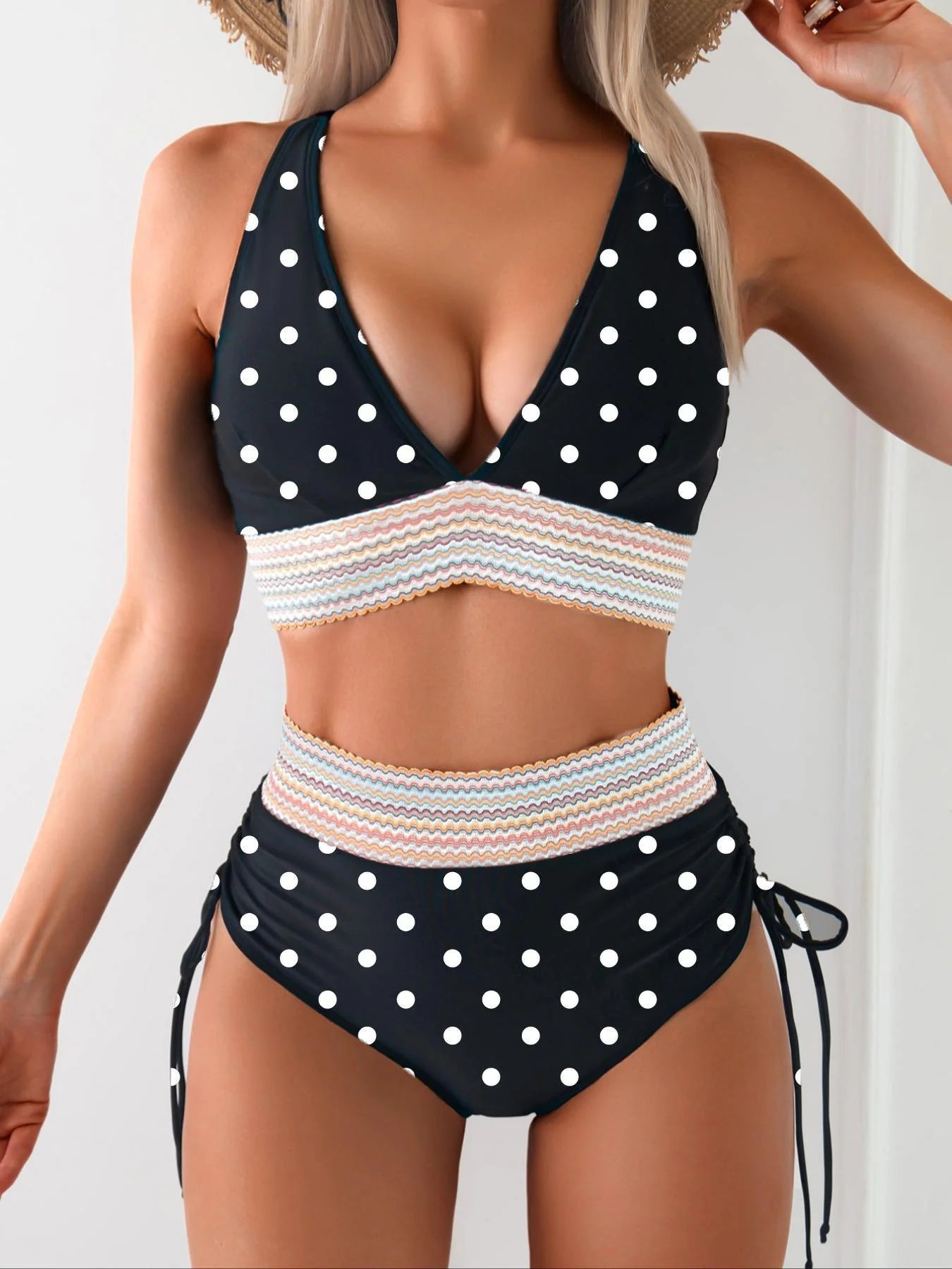 Black Polka Dots