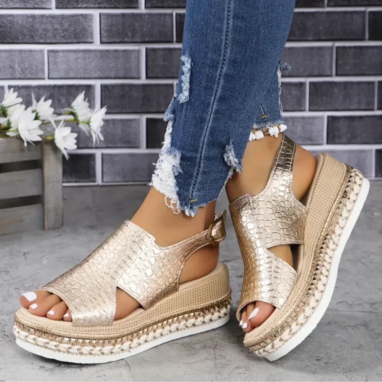 Women's Orthopedic Sandals | Leather Slip-On Comfort Sandals 2