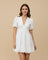 Women's V-Neck A-Line Mini Dress 0