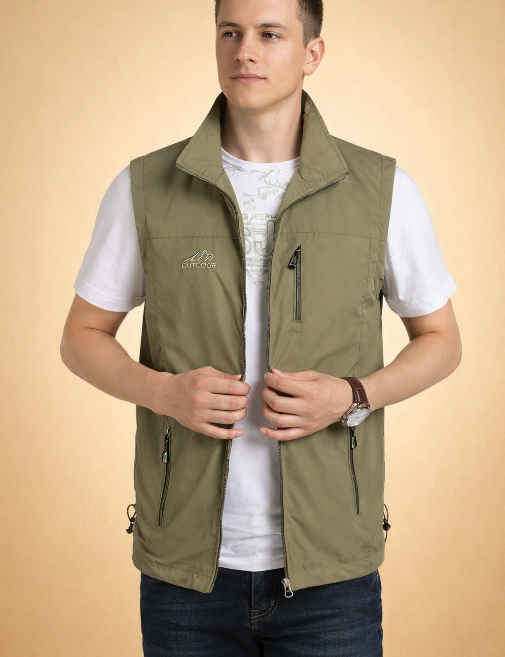 Men's Casual Summer Waistcoat Lightweight Versatile
