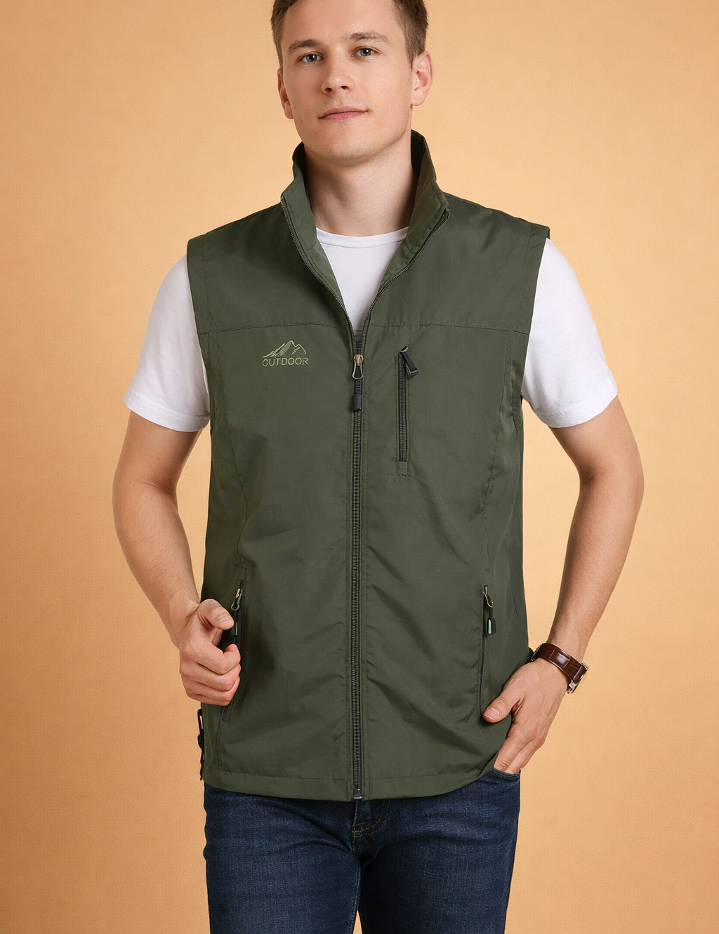 Men's Casual Summer Waistcoat Lightweight Versatile