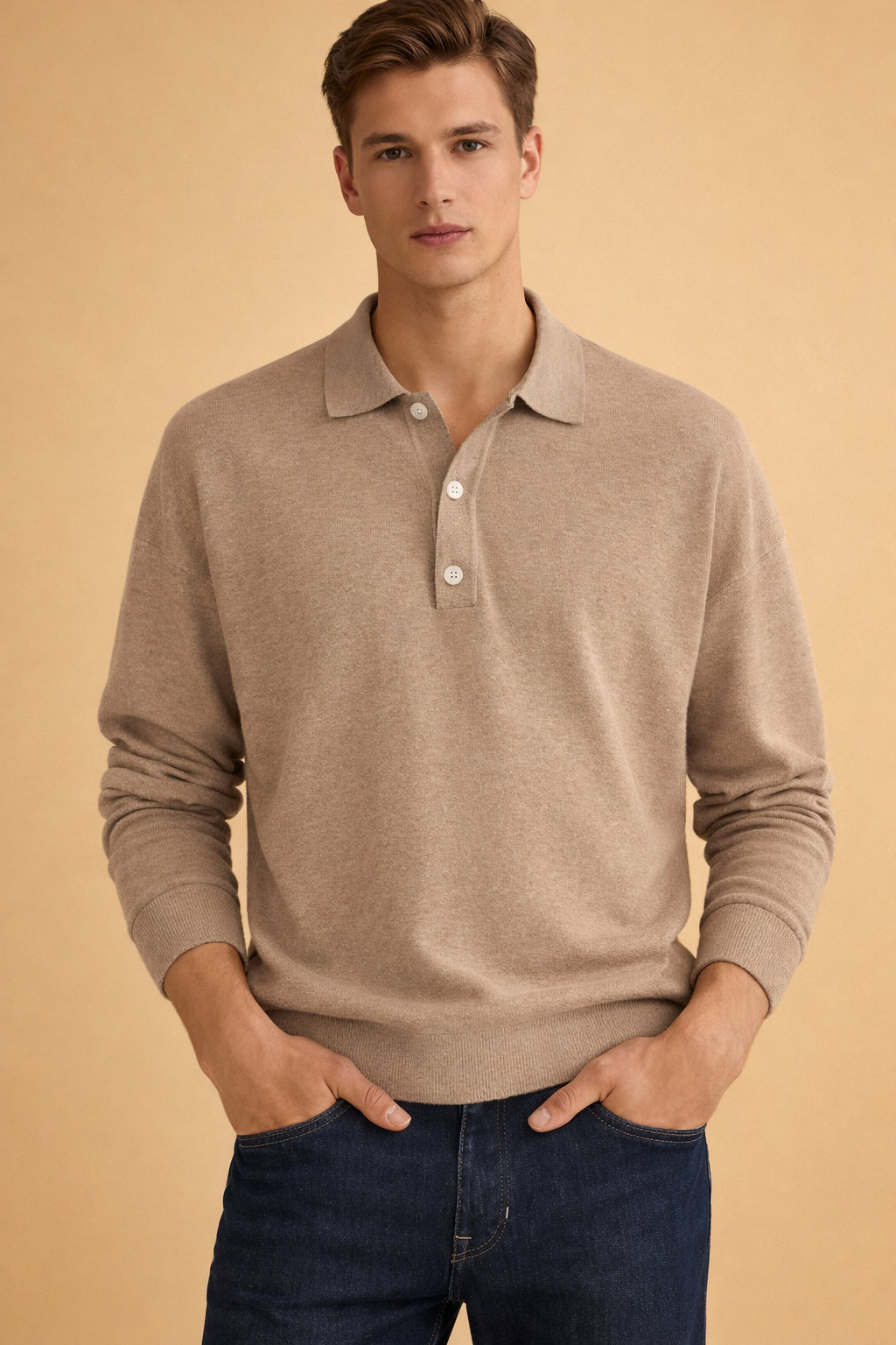 Draco | Men's Long Sleeve Polo Shirt