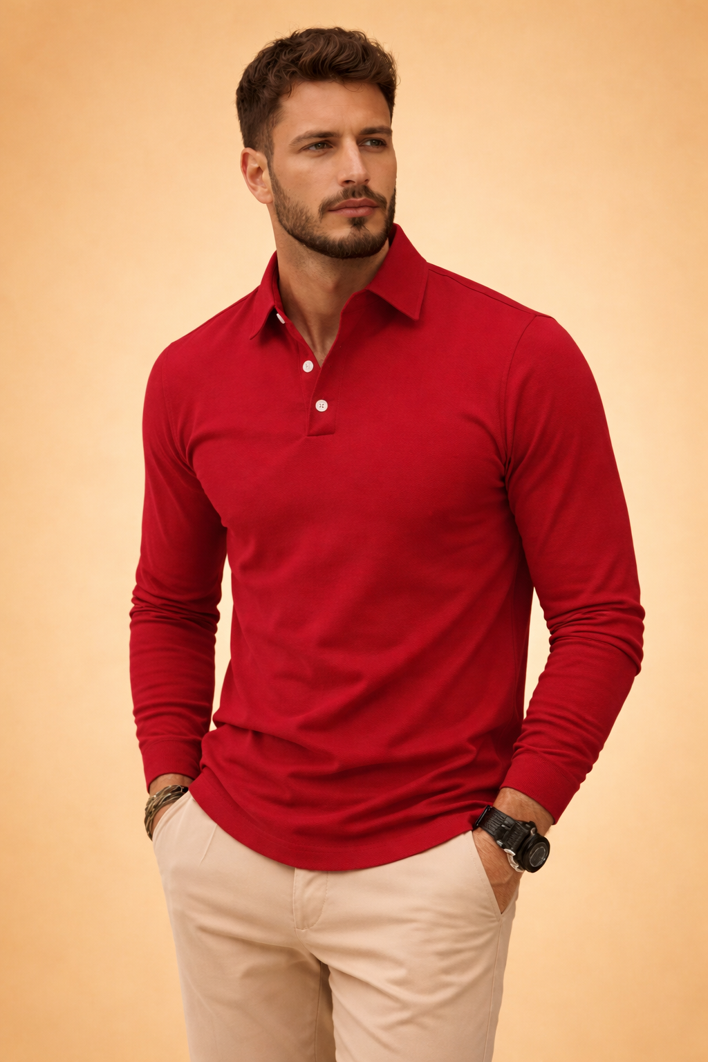 Rafael | Classic Long Sleeve Polo