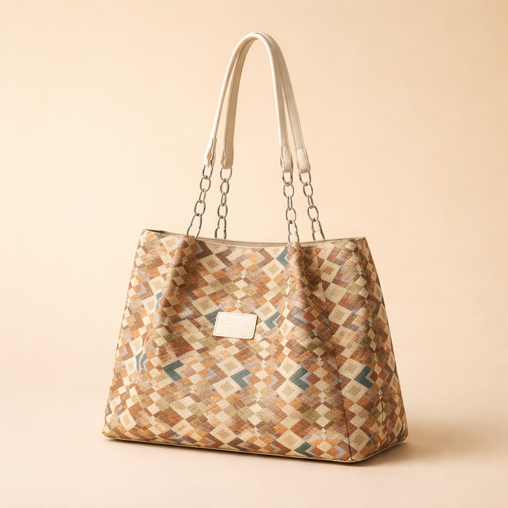 Beige Checkered Pattern
